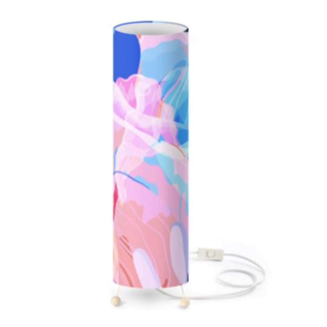 Abstract Pink Tulip Lamp