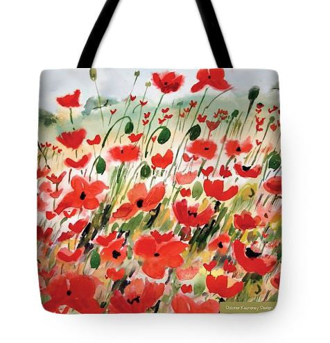 Poppy Fields Art Bag