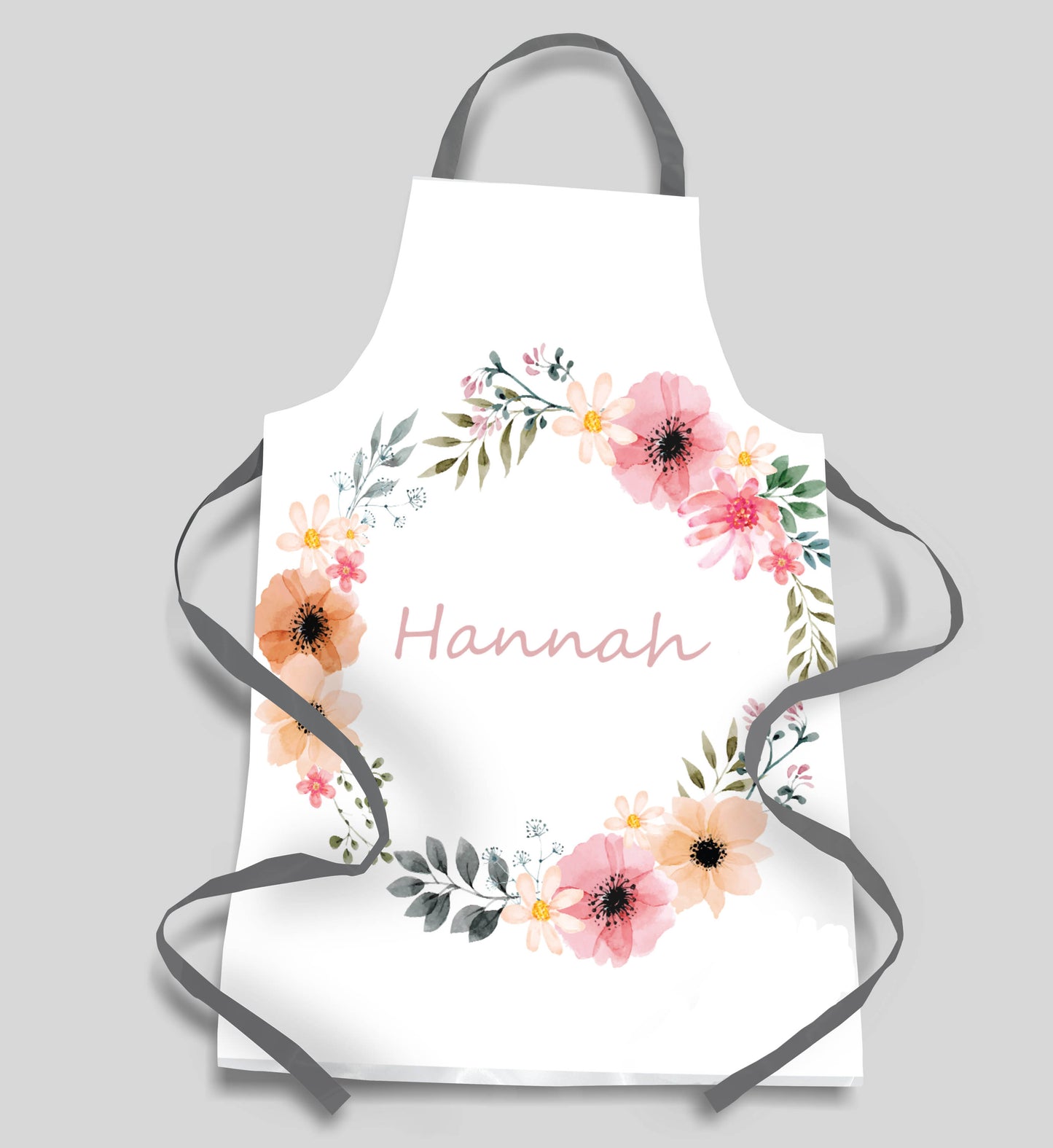 A Floral Garland - Personalised Apron
