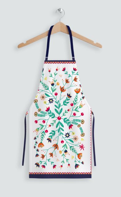 Happy flowers apron