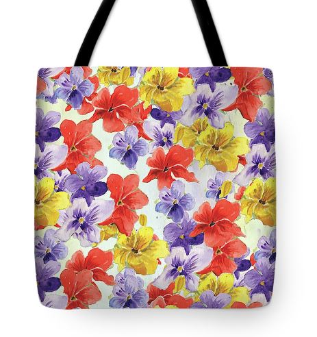 Pansy Art Bag just so colourful
