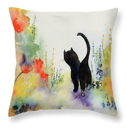 Puss in Shoots cushion, throw pillow