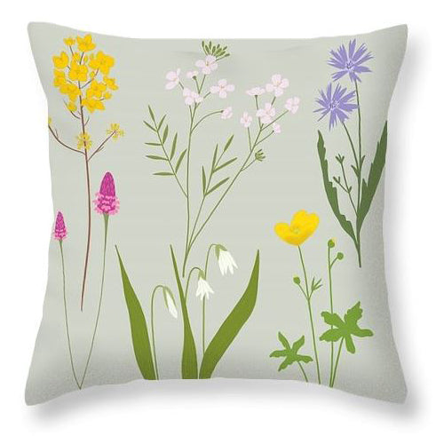 Irish Wild Flowers Cushion