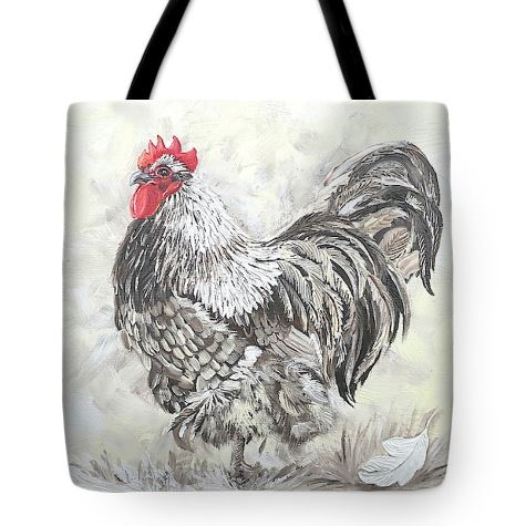 Rooster Art Bag