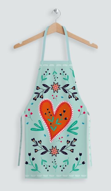 Hearts and hips apron