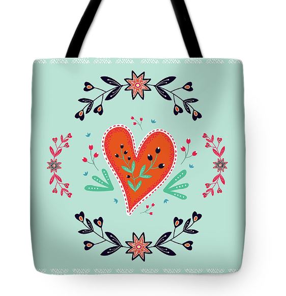 Hearts and hips bag front