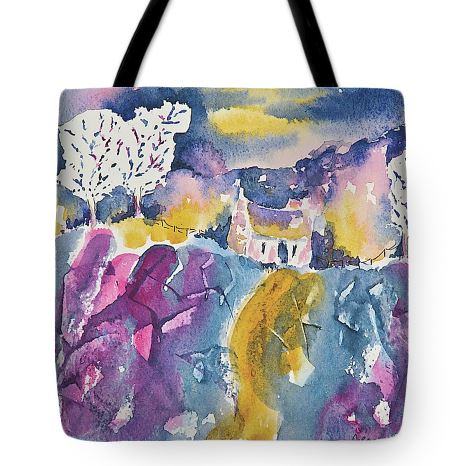 Moon Cottage Art Bag