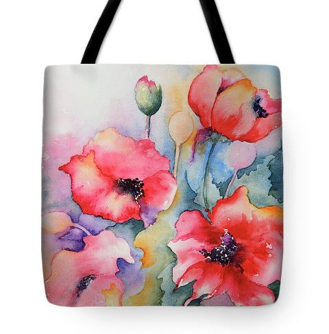 Oriental Poppies Art Bag