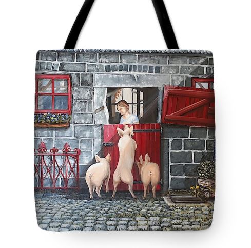 Three Little Piggies Art Bag