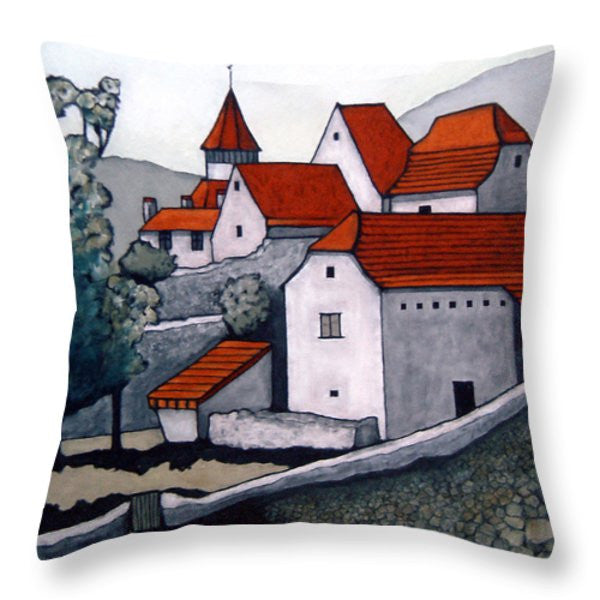 Beautiful village lot valley cushion pillow