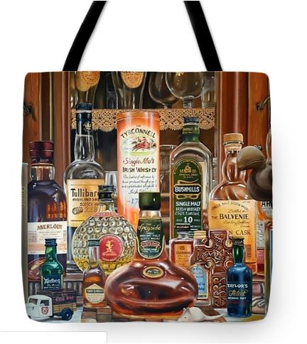 Whiskey Galore Art Bag - cheers